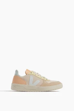 Veja V-10 Sneaker In Sable/Menthol/Multico