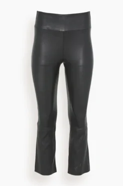 Crop Flare Legging In Black