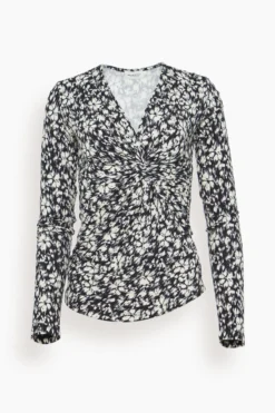 Lyss Blouse In Black/White