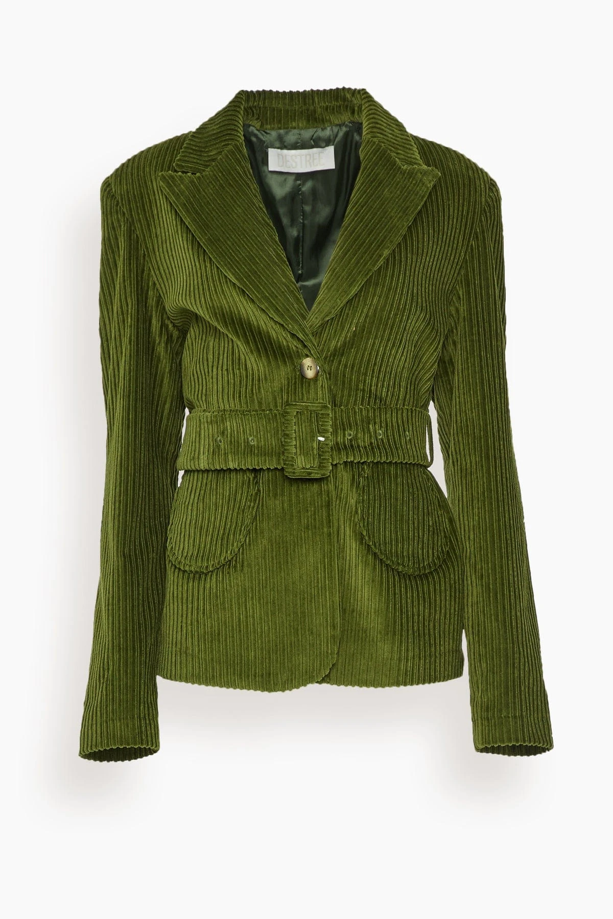 Andy Velvet Jacket In Kaki