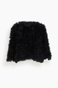 Feathers Jacket In Noir