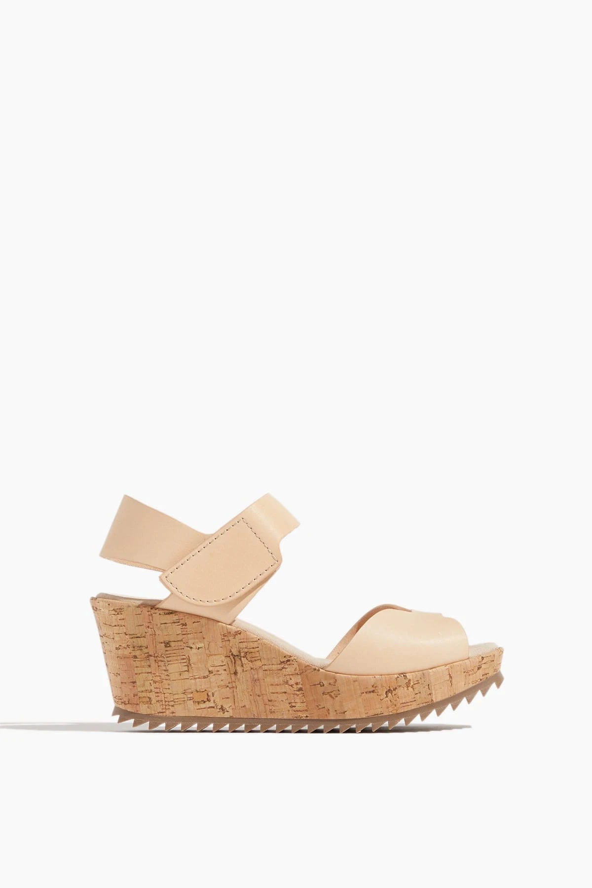 Fama Wedge Sandal In Birch