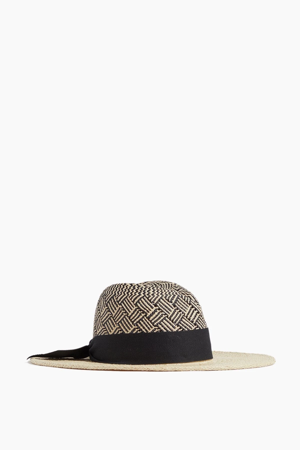 Jeanne Patterned Hat In Natural/Black
