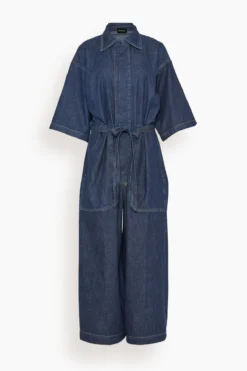 Marcelino Jumpsuit In Dark Indigo