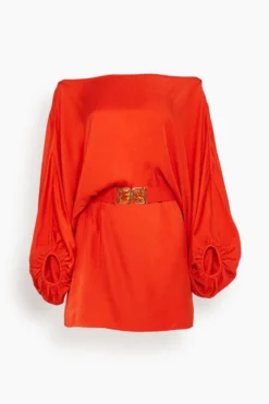 Manon Dress In Terracota