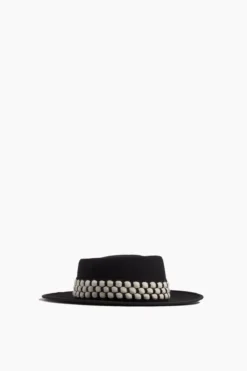 Gerhard Felt Hat In Black/White