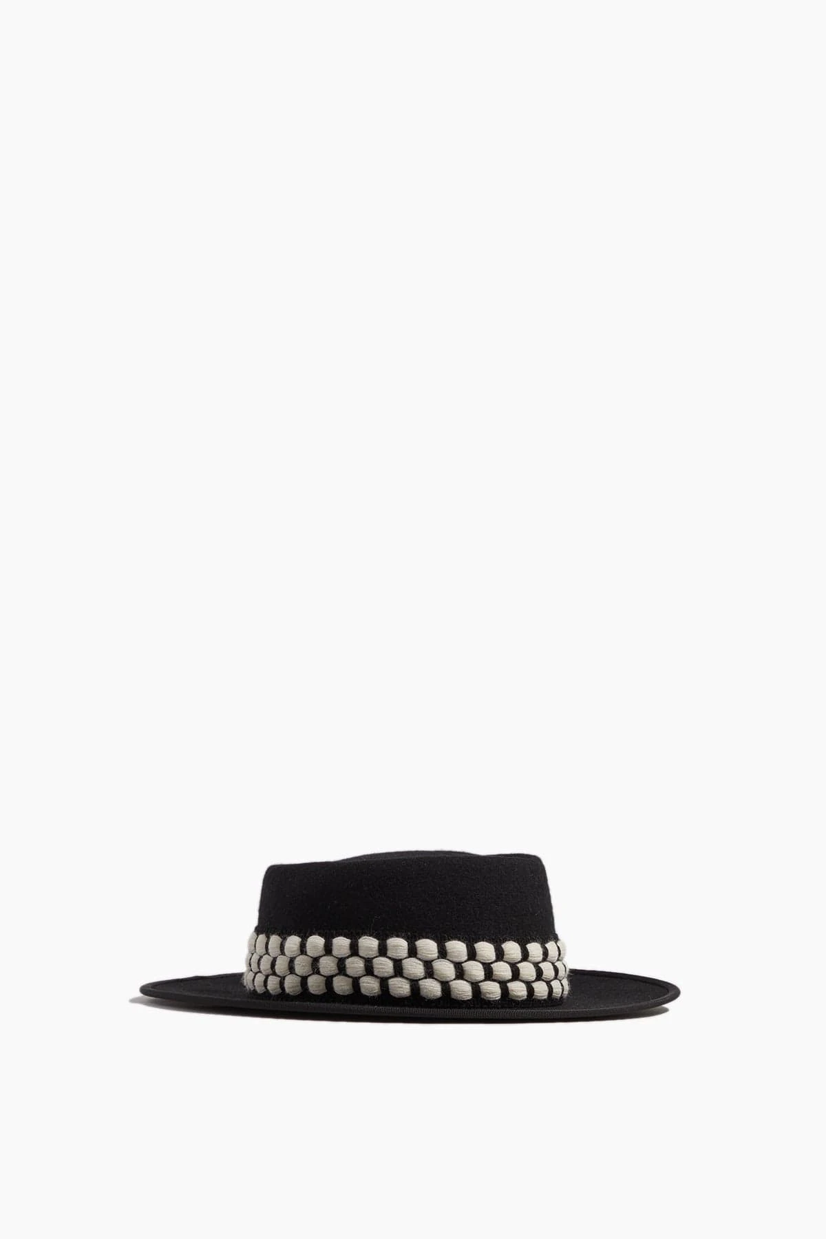 Gerhard Felt Hat In Black/White