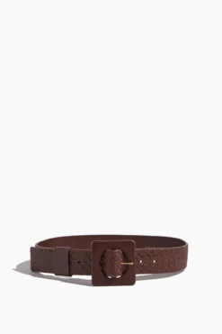 Agnes Belt In Woven Espresso Brown
