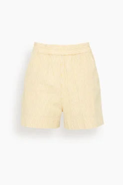 Caysen Shorts In Butter Stripe