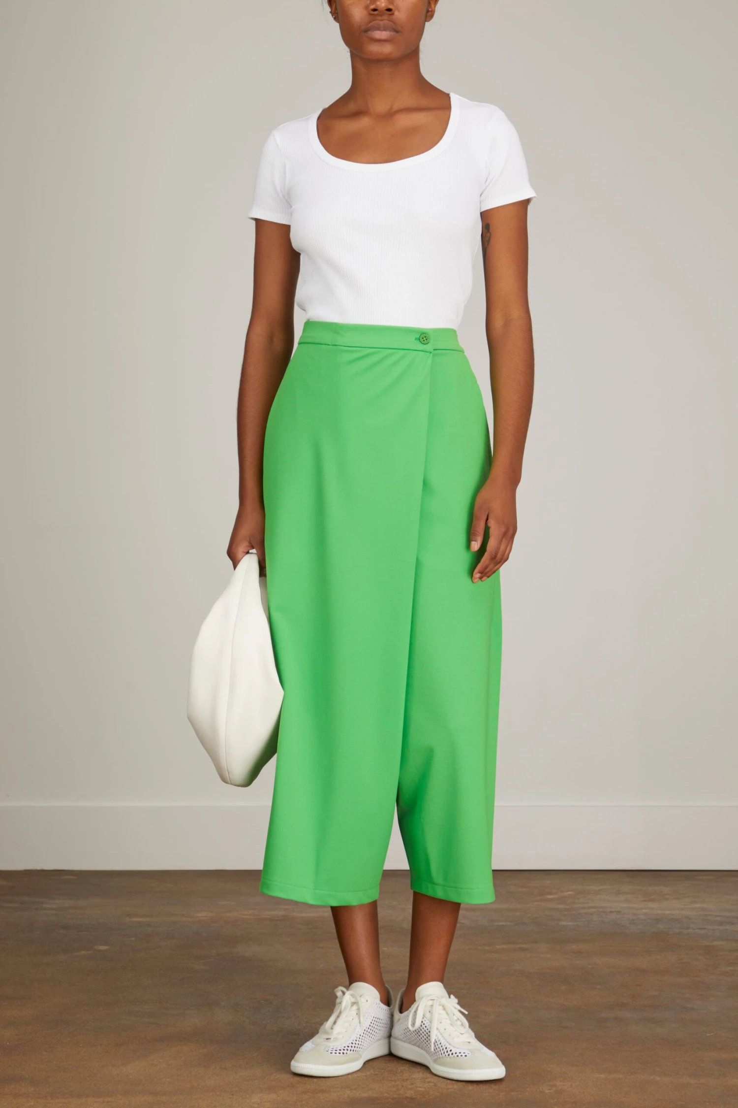 Hope Culottes In Apple Green - Image 2
