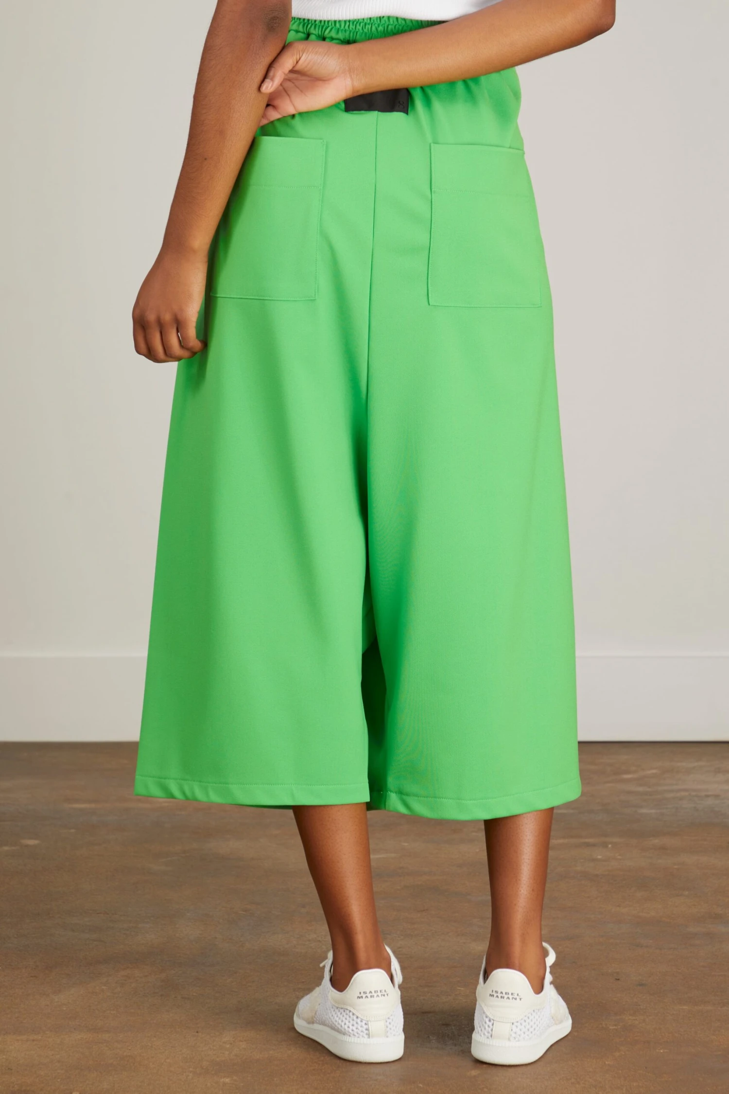 Hope Culottes In Apple Green - Image 4