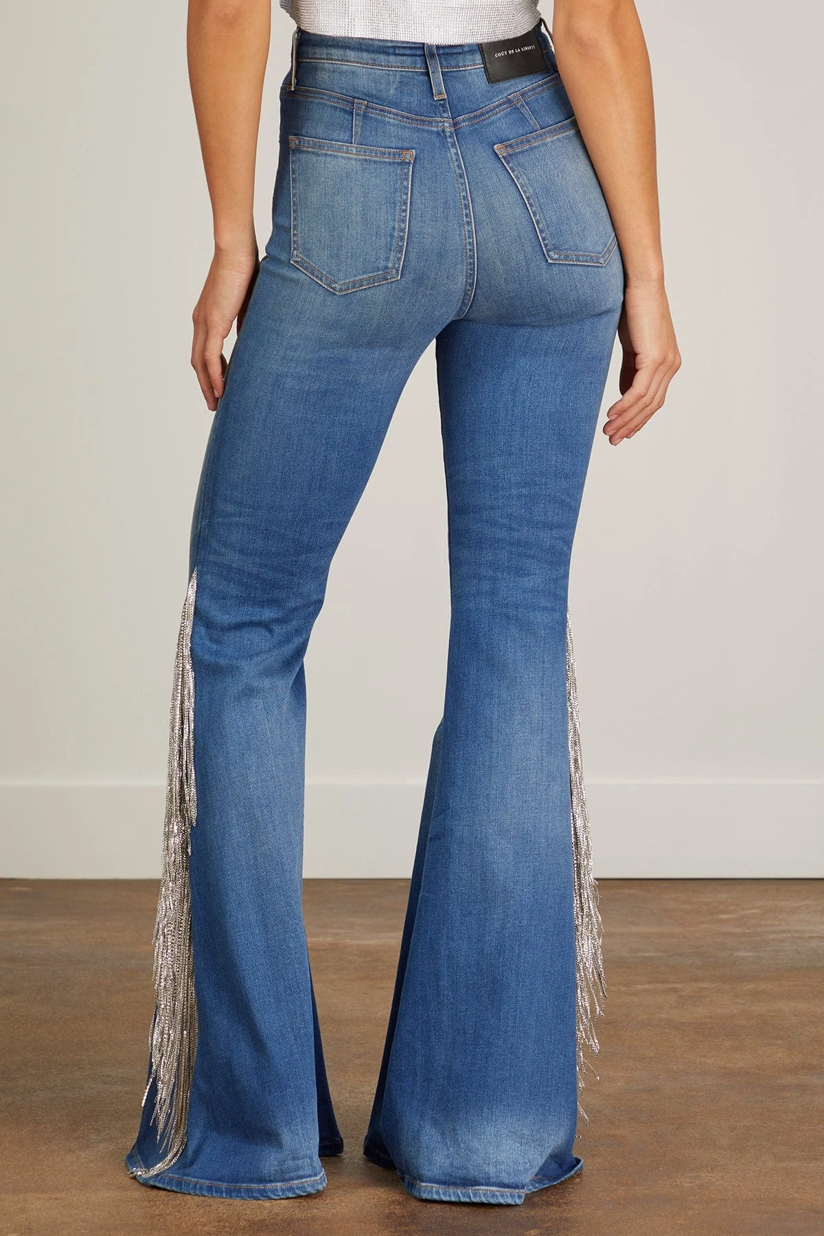 Heidi Sling Super High Rise Super Bell Trouser In Taylor Medium Denim - Image 4