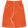 Marni Five Pocket Mini Skirt In Alkekengi