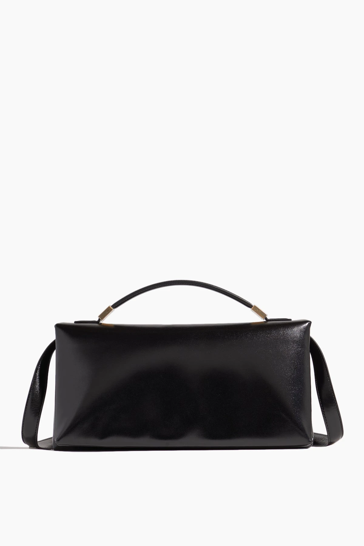 Marni Prisma Top Handle EW Bag In Black