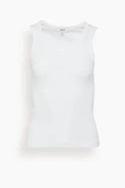 AGOLDE Poppy Tank Top In White