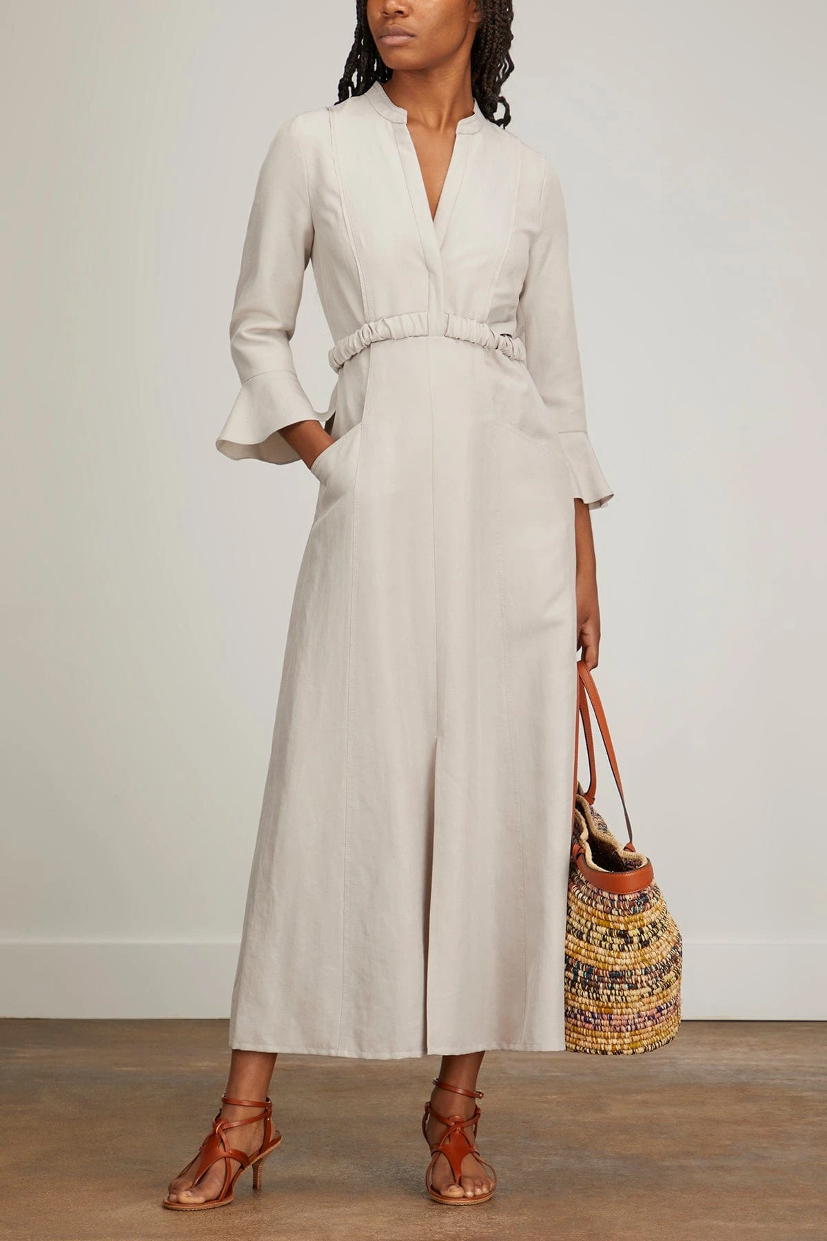 DOROTHEE SCHUMACHER Summer Cruise Dress In Soft Beige - Image 2