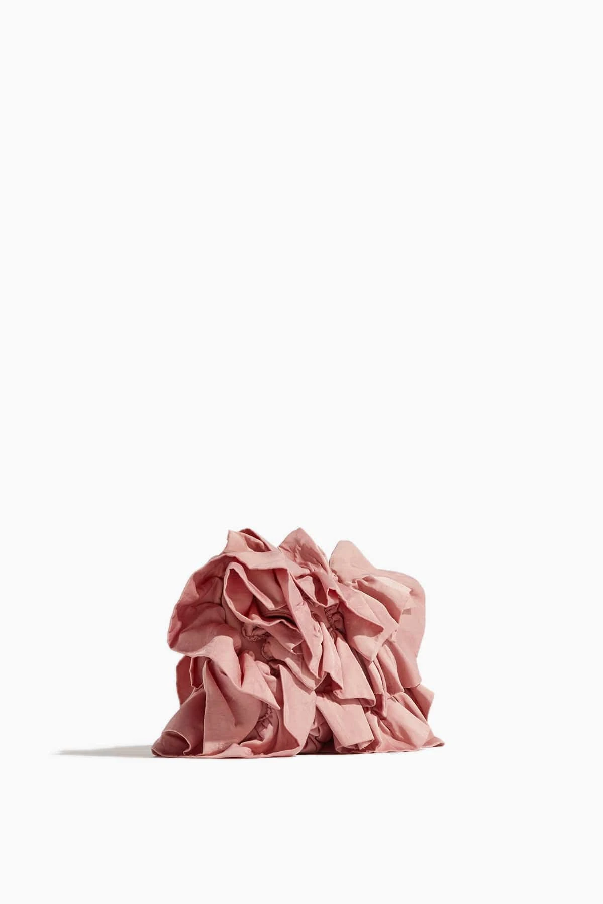 Dries Van Noten Small Ruffle Flap Clutch Bag In Old Rose - Image 3