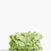 Dries Van Noten Small Ruffle Flap Clutch Bag In Mint