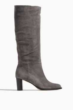 Catherine 70 Scrunchie Boot In Zinc