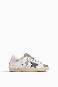 Golden Goose Superstar Sneaker In White/Ice/Black/Pink