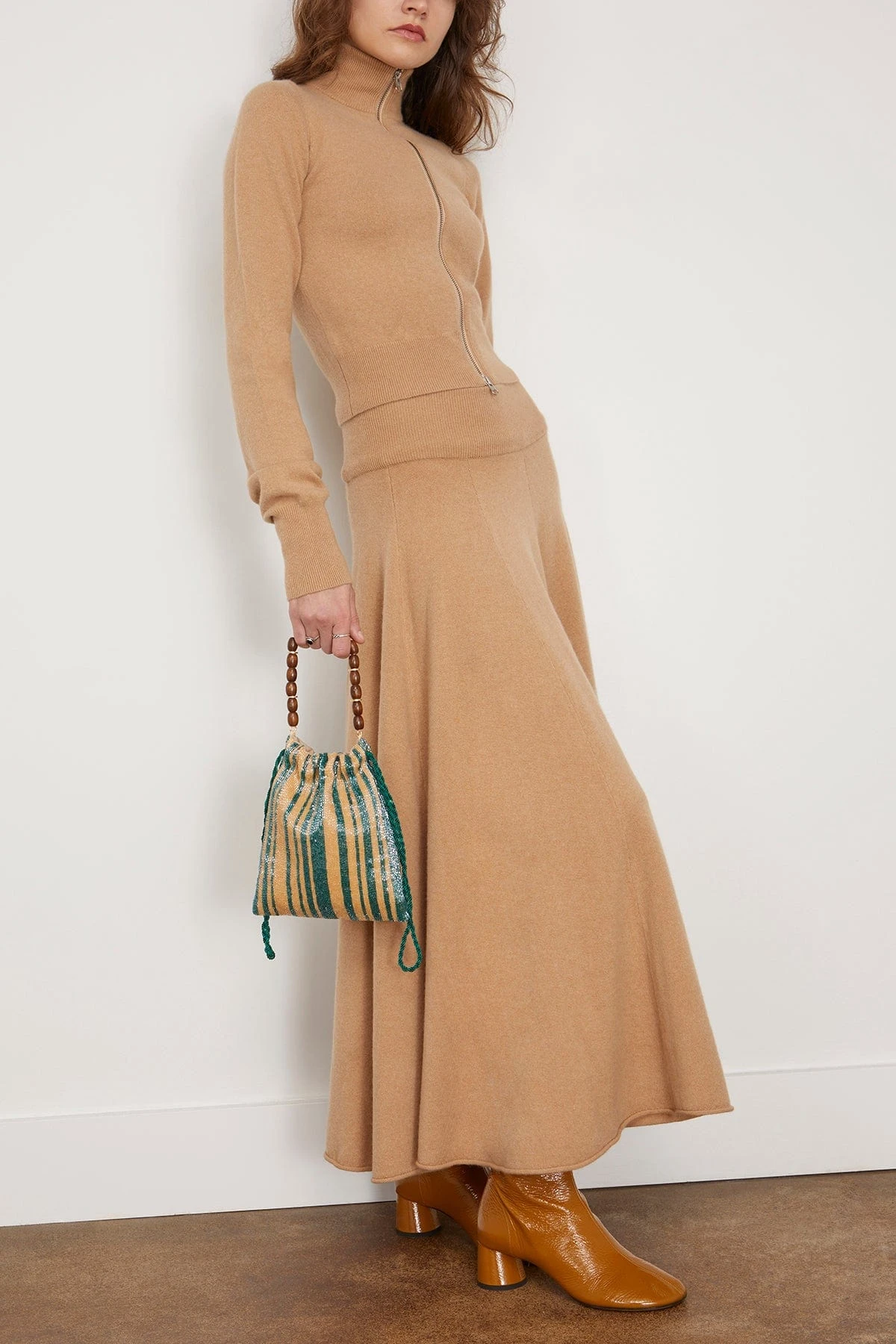 Twirl Skirt In Camel - Image 2