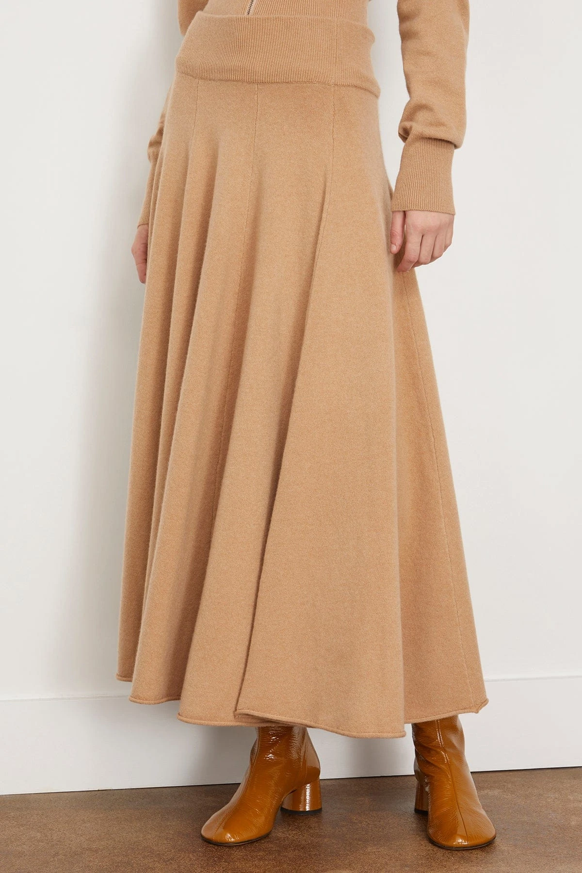 Twirl Skirt In Camel - Image 3