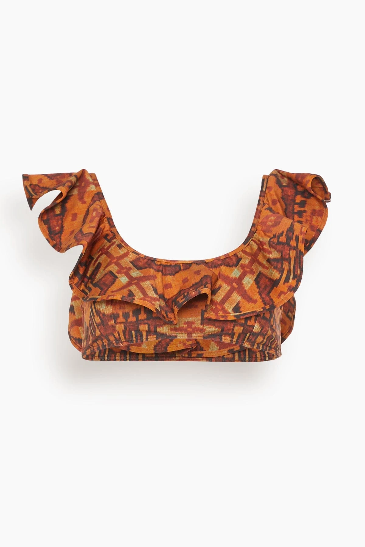 ULLA JOHNSON Azores Bikini Top In Oak