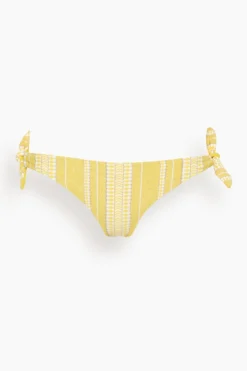 Luchia Side Tie Bikini Bottom In Yellow