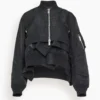 Sacai Nylon Twill Blouson Jacket In Black
