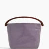 Dries Van Noten Crisp Top Handle Bag In Lilac
