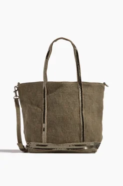 Vanessa Bruno Cabas Small Tote Bag In Kaki