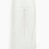 Crop Wide Leg Pant In Ivory