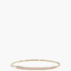 Pave Bar Hook Bangle In 14k Yellow Gold