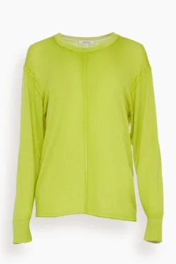 DOROTHEE SCHUMACHER Essential Twist Pullover In Acid Green