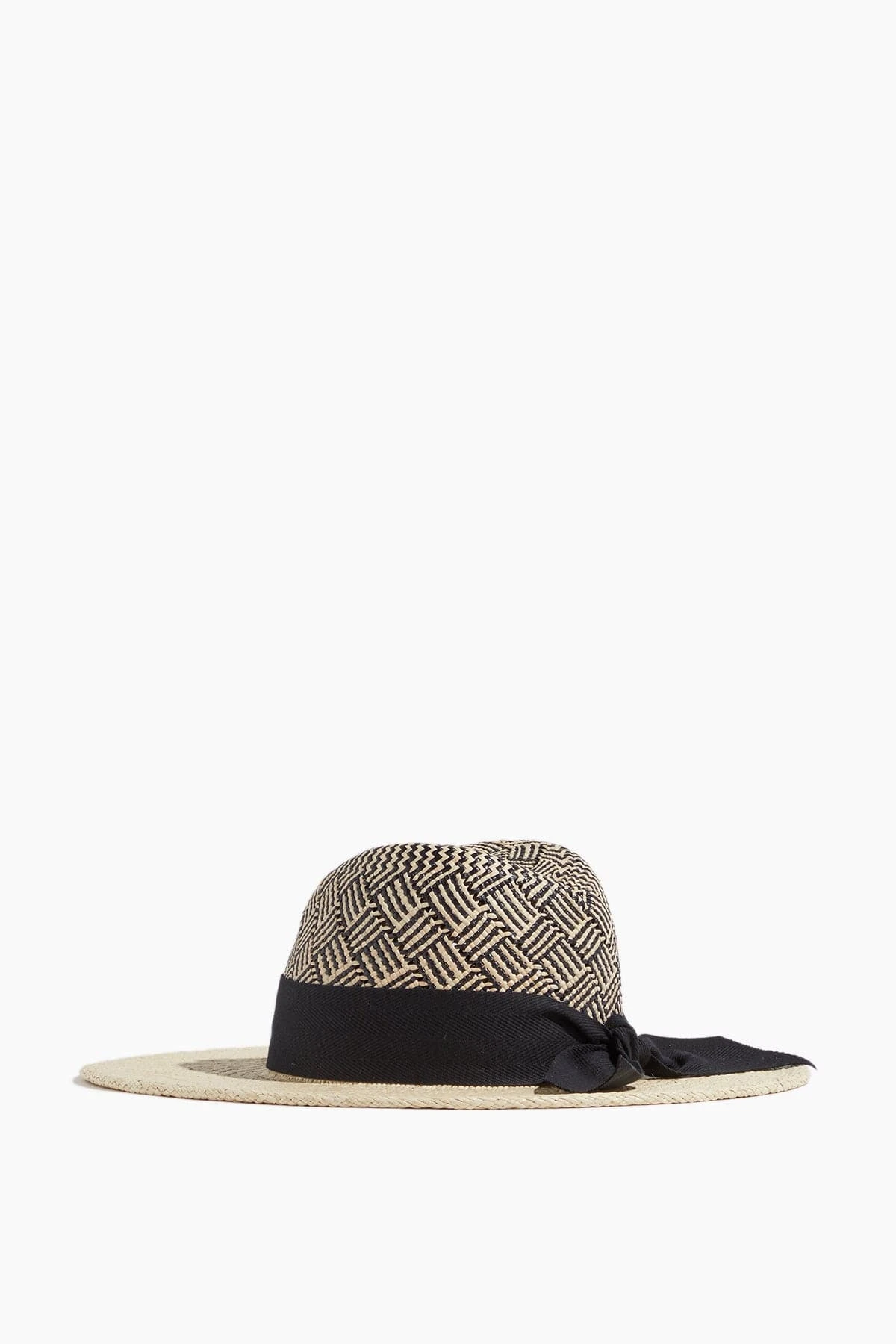Jeanne Patterned Hat In Natural/Black - Image 3