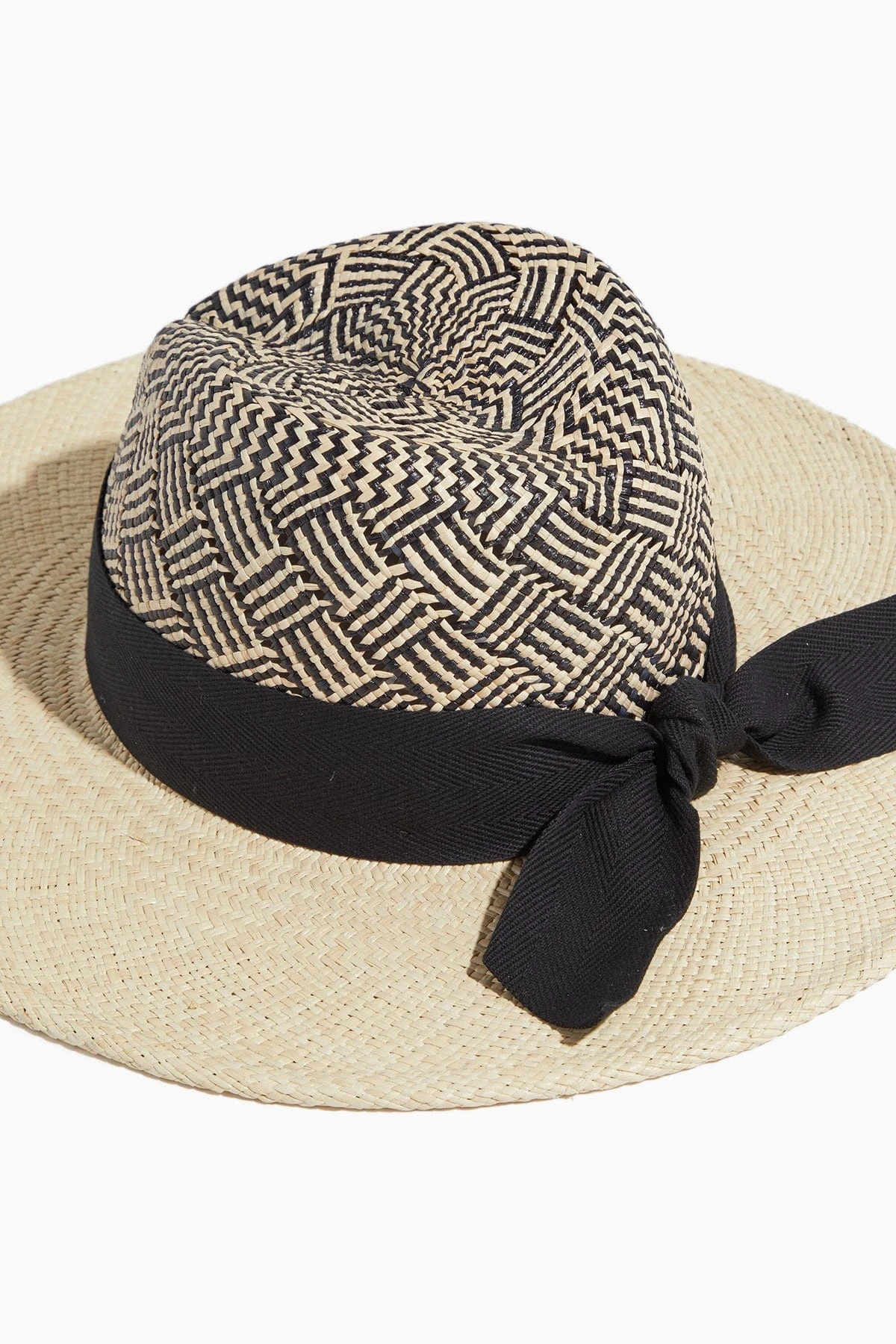 Jeanne Patterned Hat In Natural/Black - Image 4