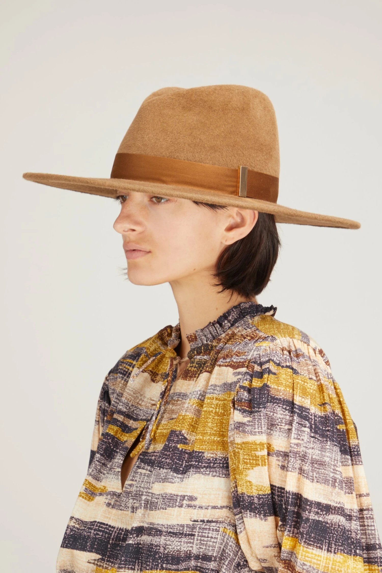 Jeanne Hat In Pecan/Tonal - Image 2