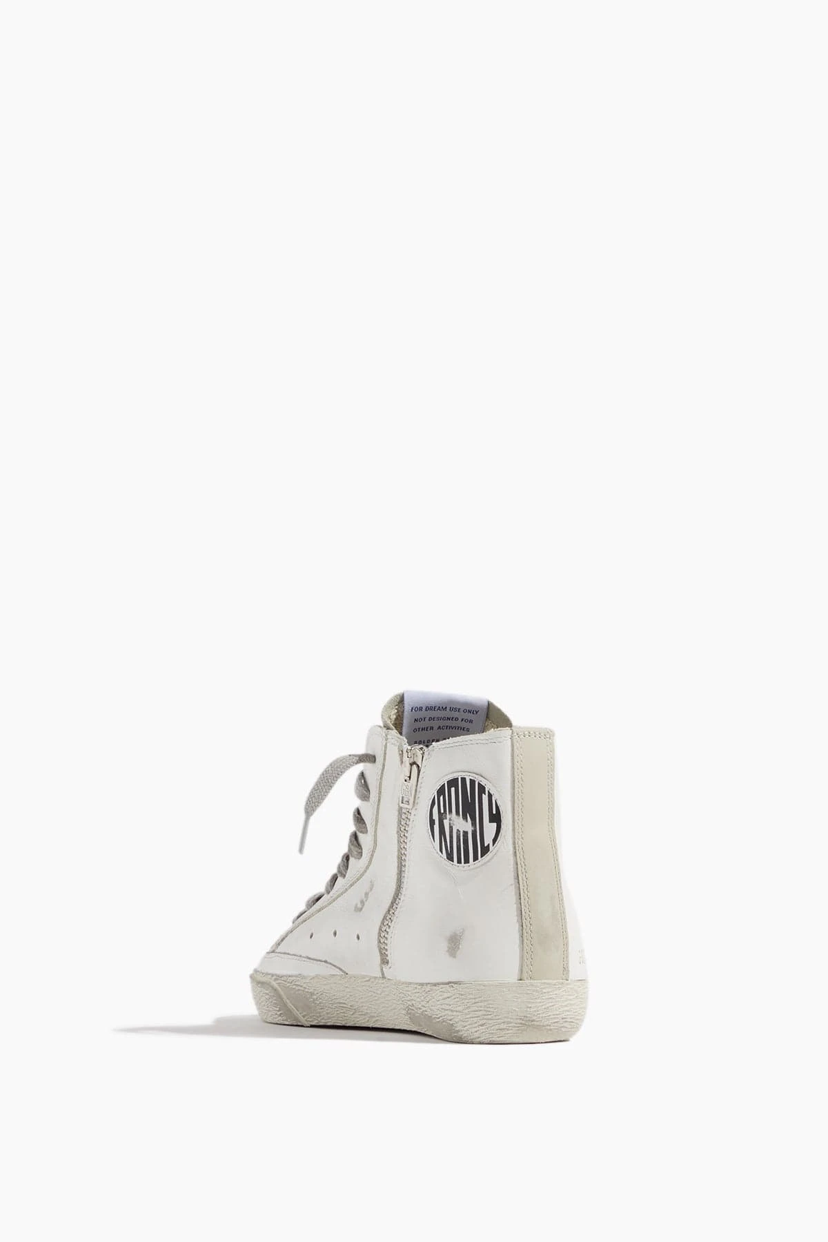 Golden Goose Francy Sneaker In White/Silver/Milk - Image 3