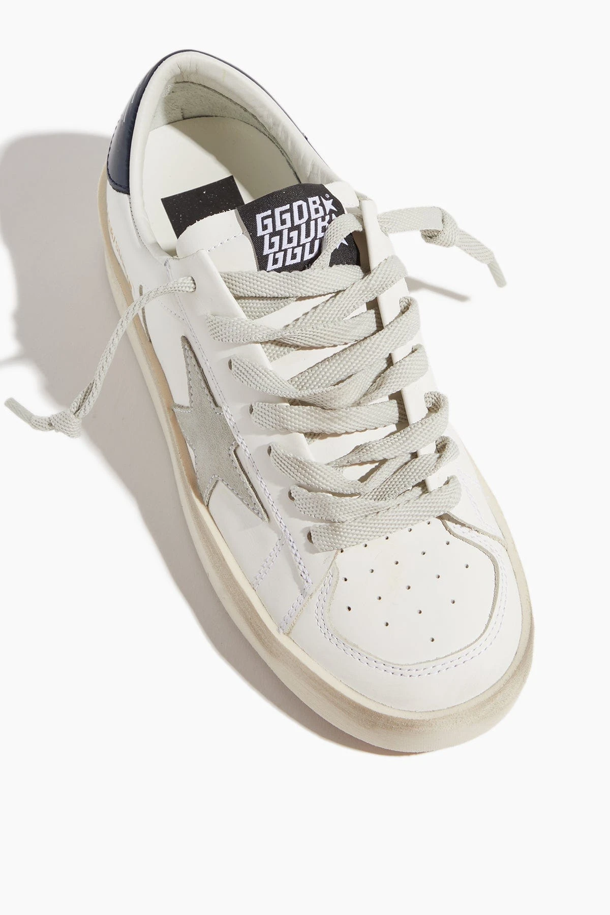 Golden Goose Stardan Sneaker In White/Ice/Black - Image 4