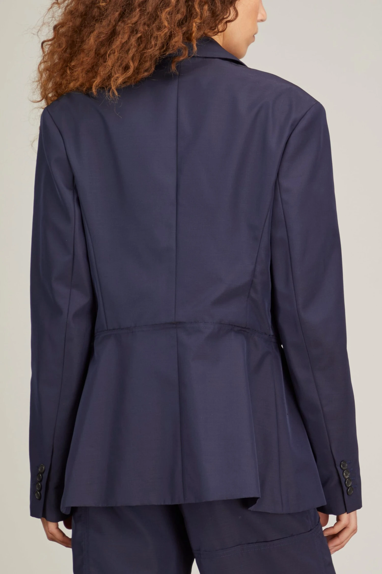 JW Anderson Deconstructed Jacket In Navy - Image 4