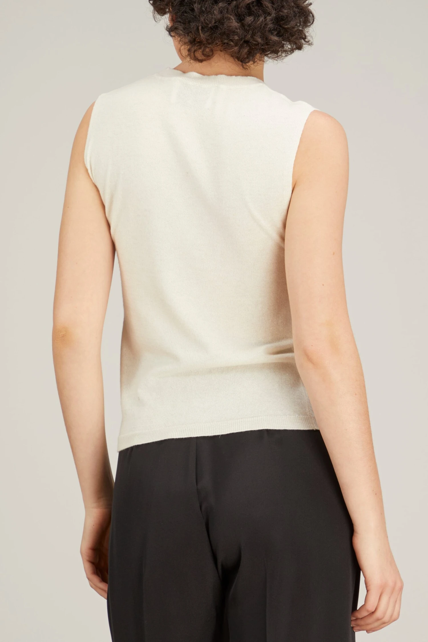 Emma Knit Top In Off White - Image 4