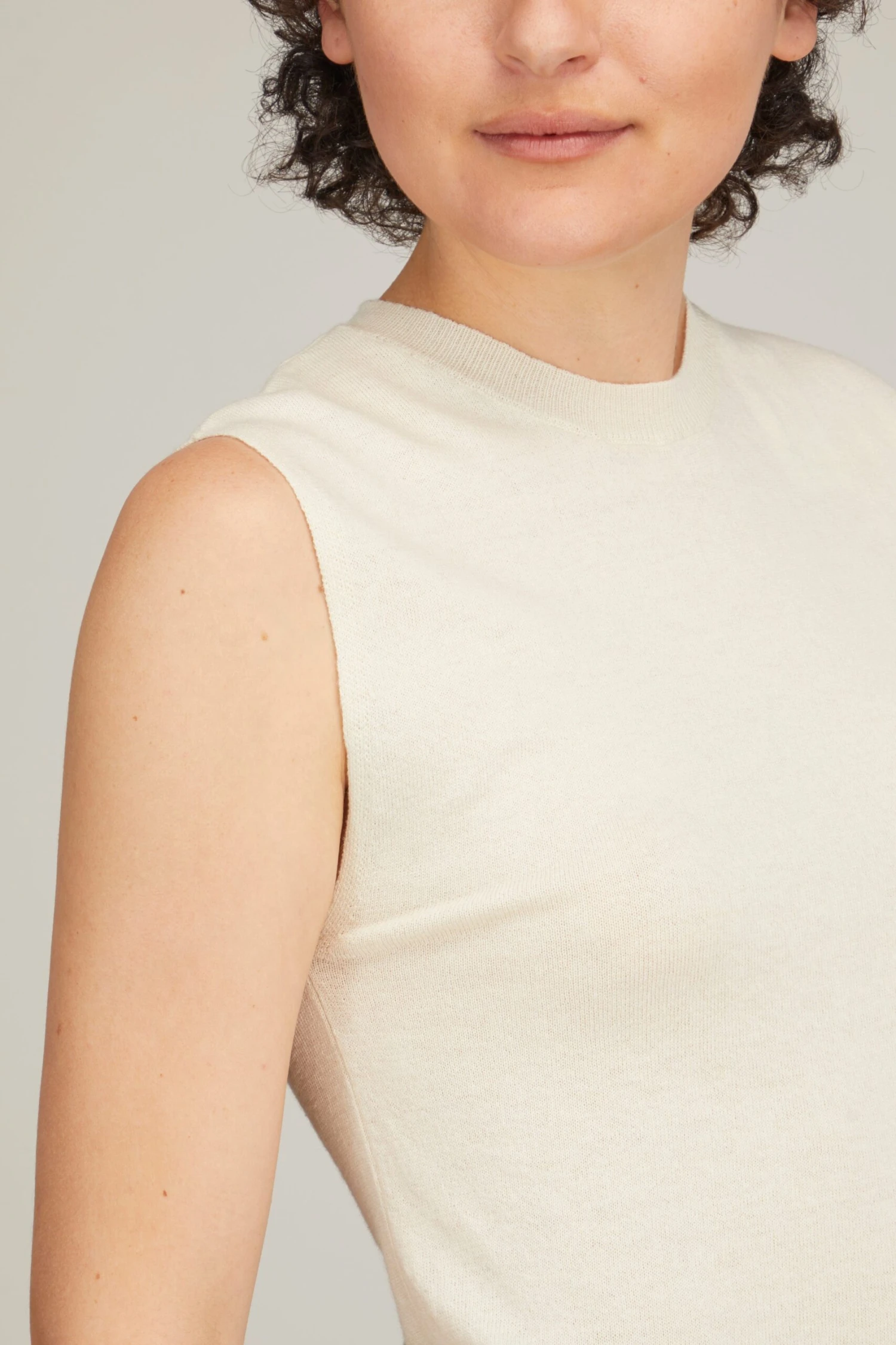 Emma Knit Top In Off White - Image 5