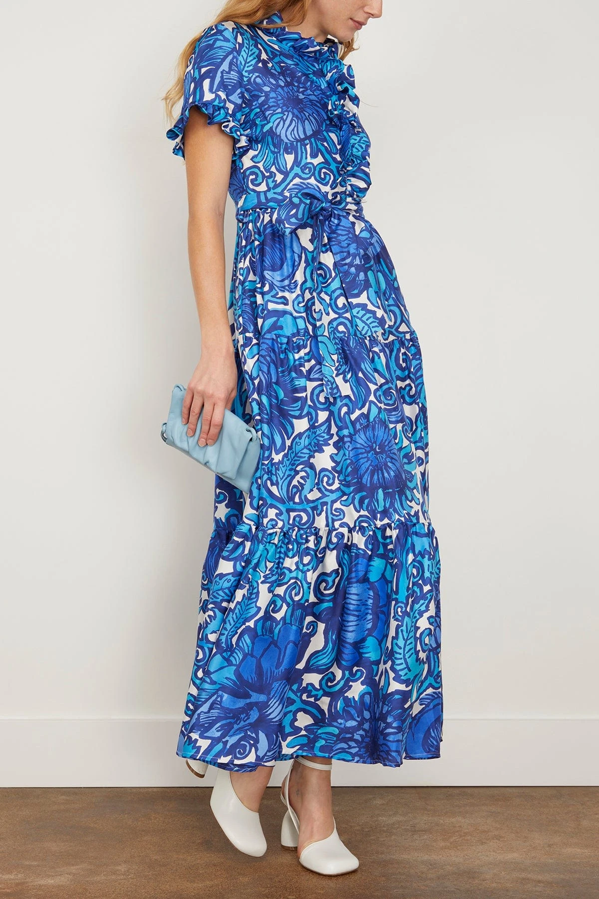 Long And Sassy Dress In Anemone - Image 2