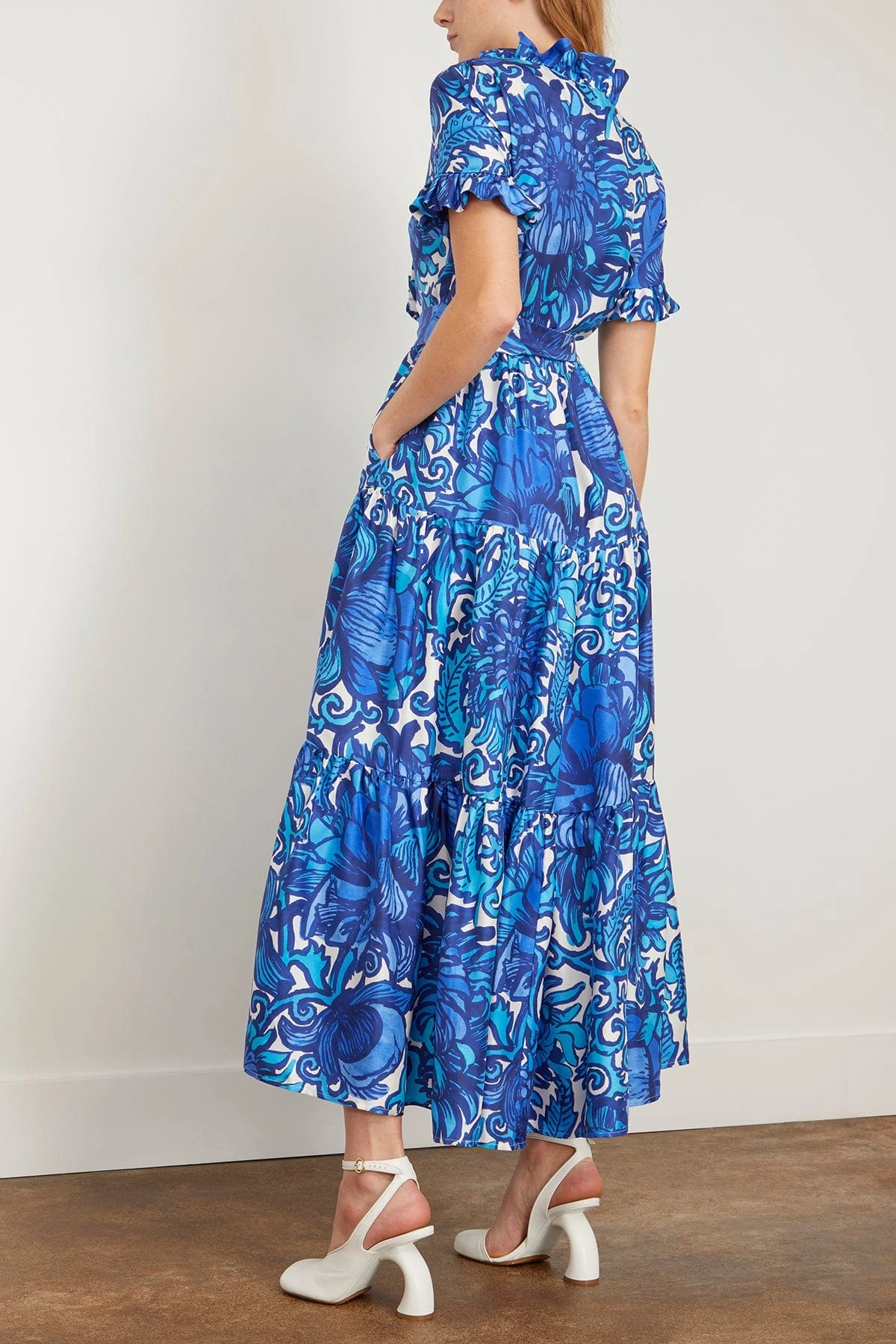 Long And Sassy Dress In Anemone - Image 4