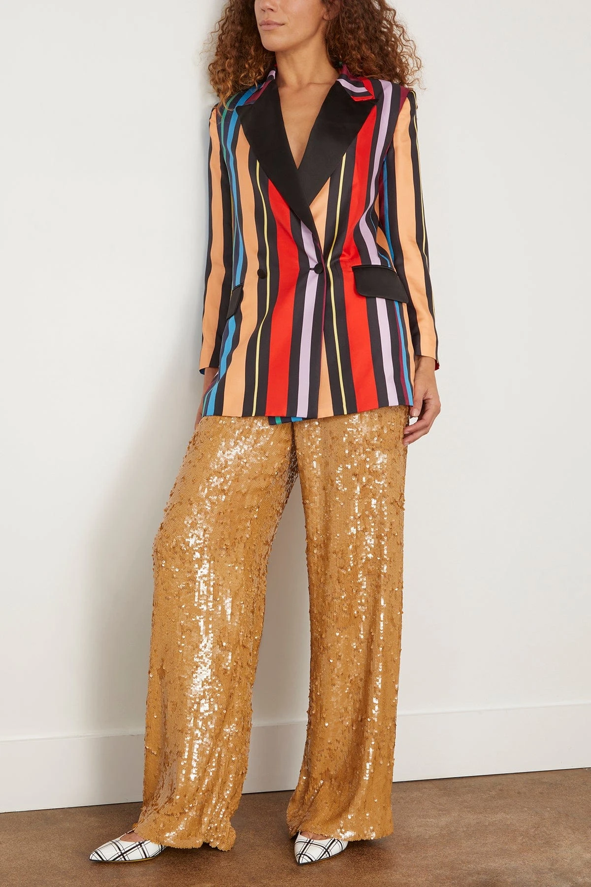 Pierre Jacket In Mix Rayures Usa - Image 2