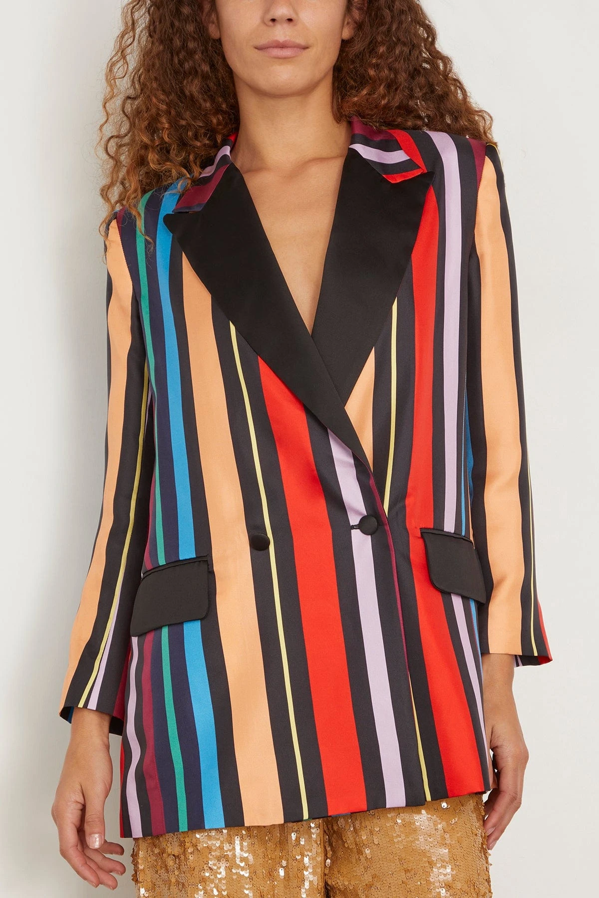 Pierre Jacket In Mix Rayures Usa - Image 3