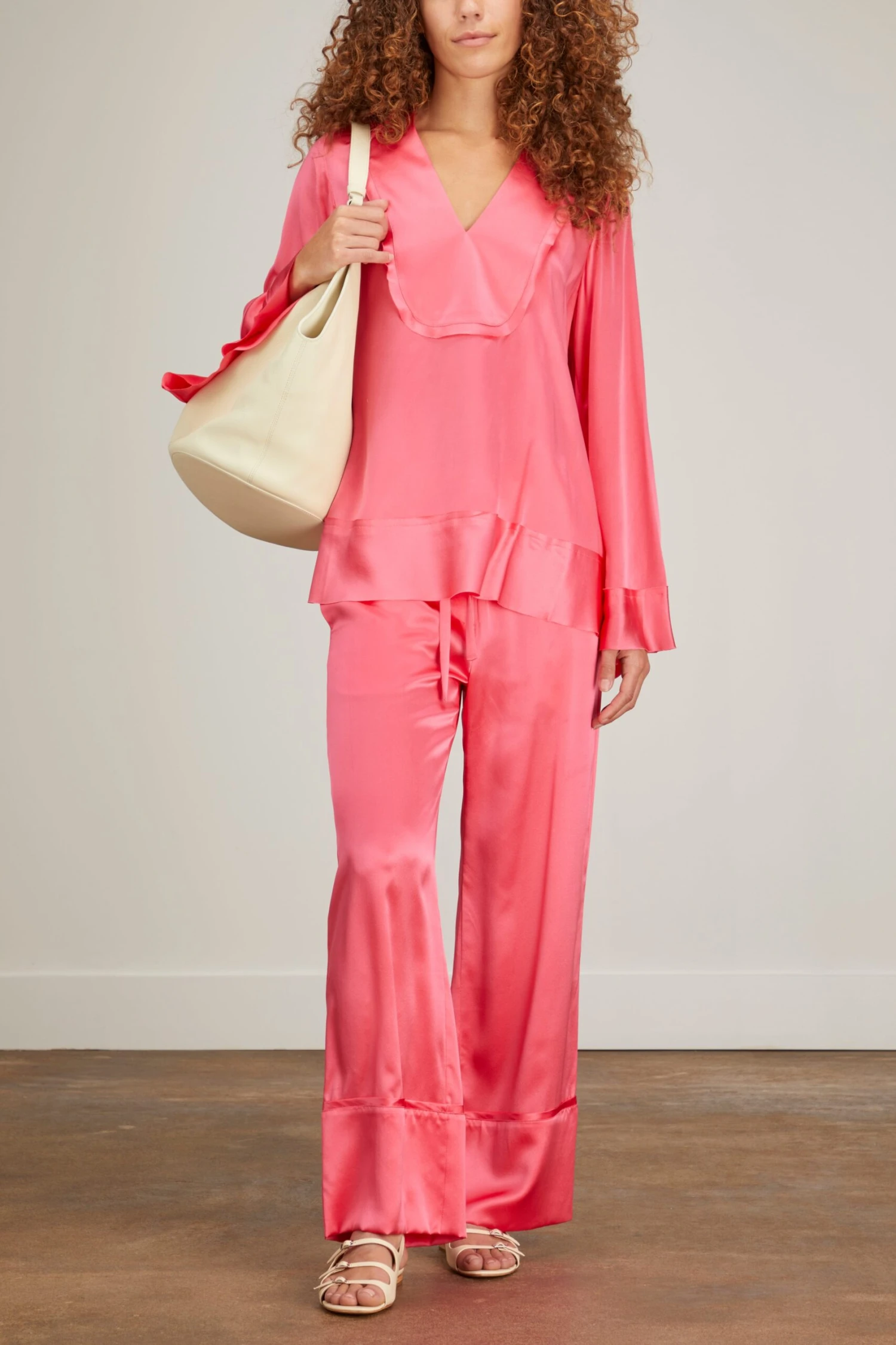 Stella Long Sleeve Blouse In Fuschia - Image 2