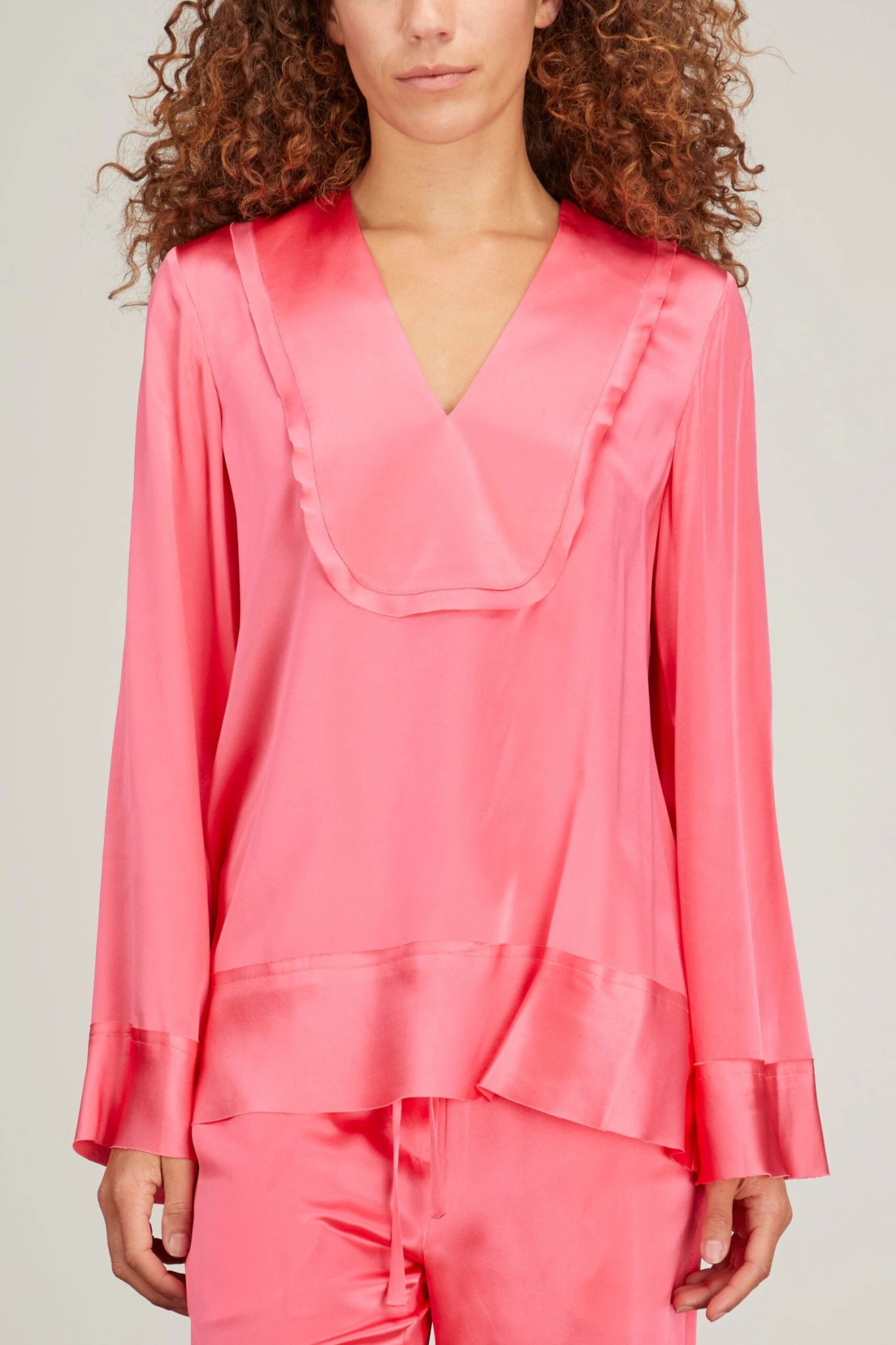 Stella Long Sleeve Blouse In Fuschia - Image 3