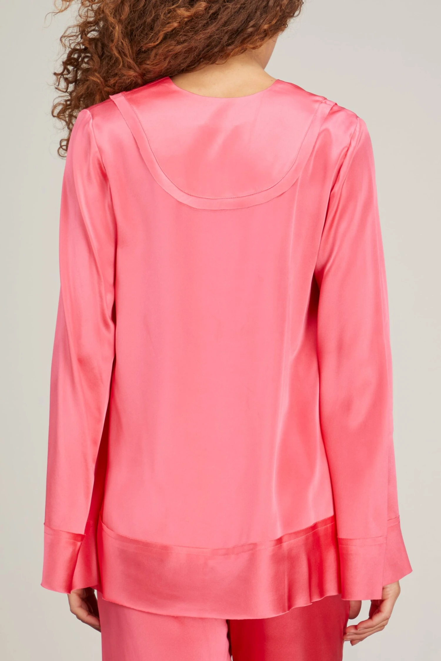 Stella Long Sleeve Blouse In Fuschia - Image 4
