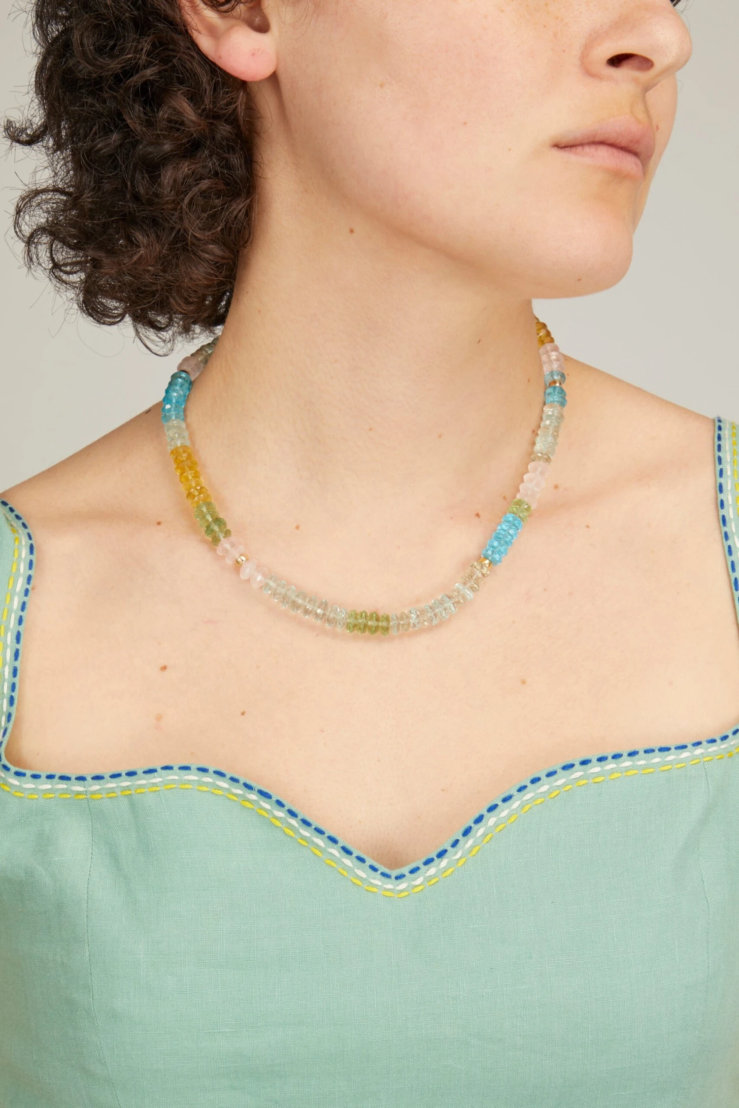 Ombre Coast Necklace In Blue - Image 2